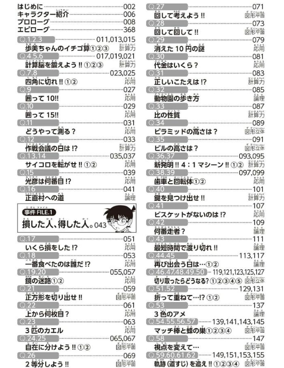 名探偵コナンの12才までに算数センスを育てる158問イメージ２