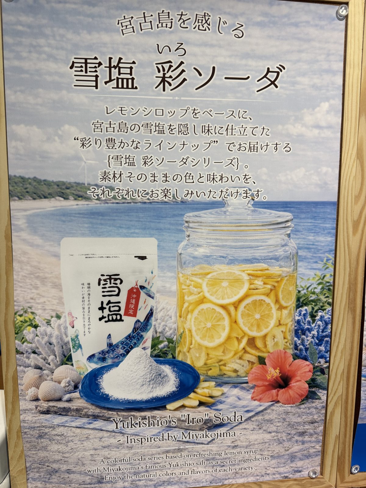 雪塩 彩ソーダのポスター