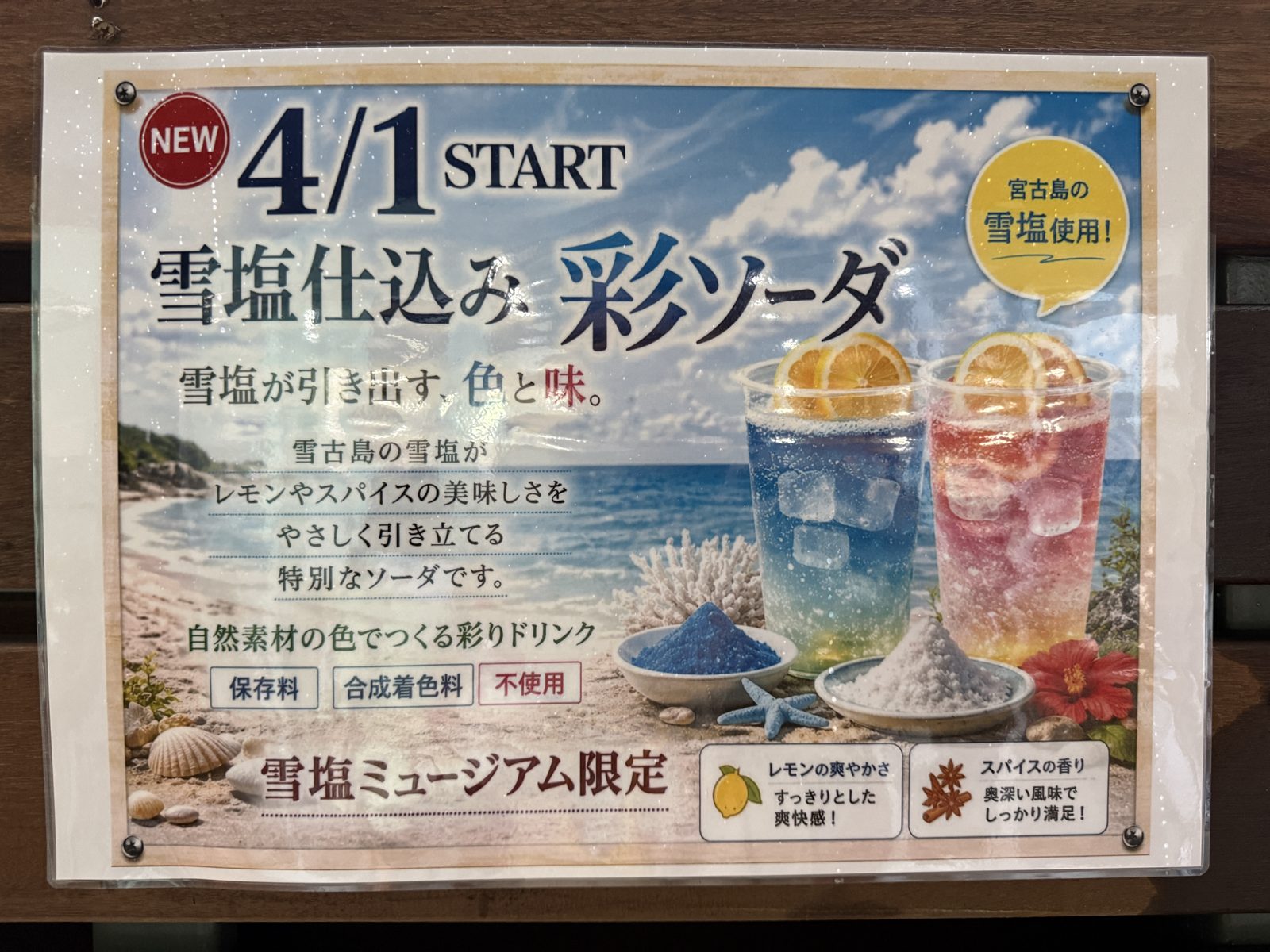 2026年4月1日発売の雪塩仕込み 彩ソーダの案内